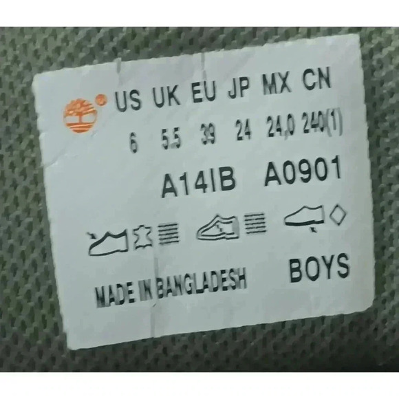 TIMBERLAND MT MADDSEN MID BROWN LEATHER WATERPROOF HIKING BOOTS SHOES BOYS  SZ 6 - Picture 7 of 8